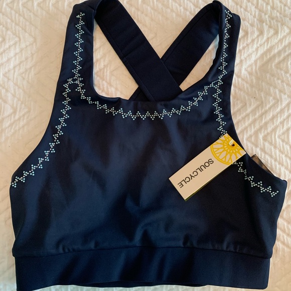soulcycle Other - NWT Soul Cycle Navy Sports Bra